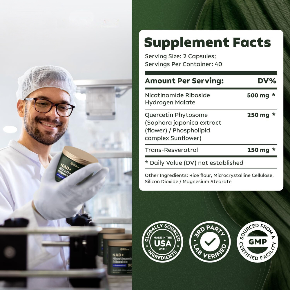 NR900 - NAD+ Supplement for Skin Aging Support, Energy, and Focus ...